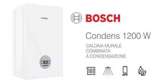Caldaia a Condensazione 24KW Bosch GC1200W 24C Gpl/Metano + Kit Fumi in Omaggio