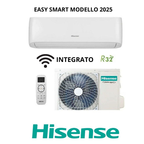 Climatizzatore Condizionatore Hisense Easy Smart 12000 BTU 2025 WIFI INTEGRATO