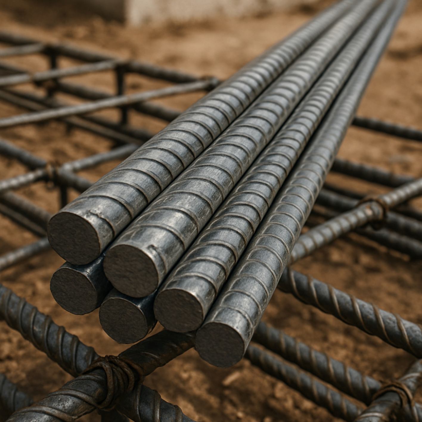 Ferro da costruzione tondino zigrinato per cemento armato - 8-10-12 MM